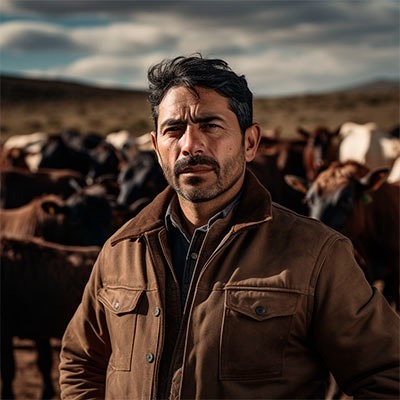 Foto de Mauricio, productor de ganado cliente de Fincadi